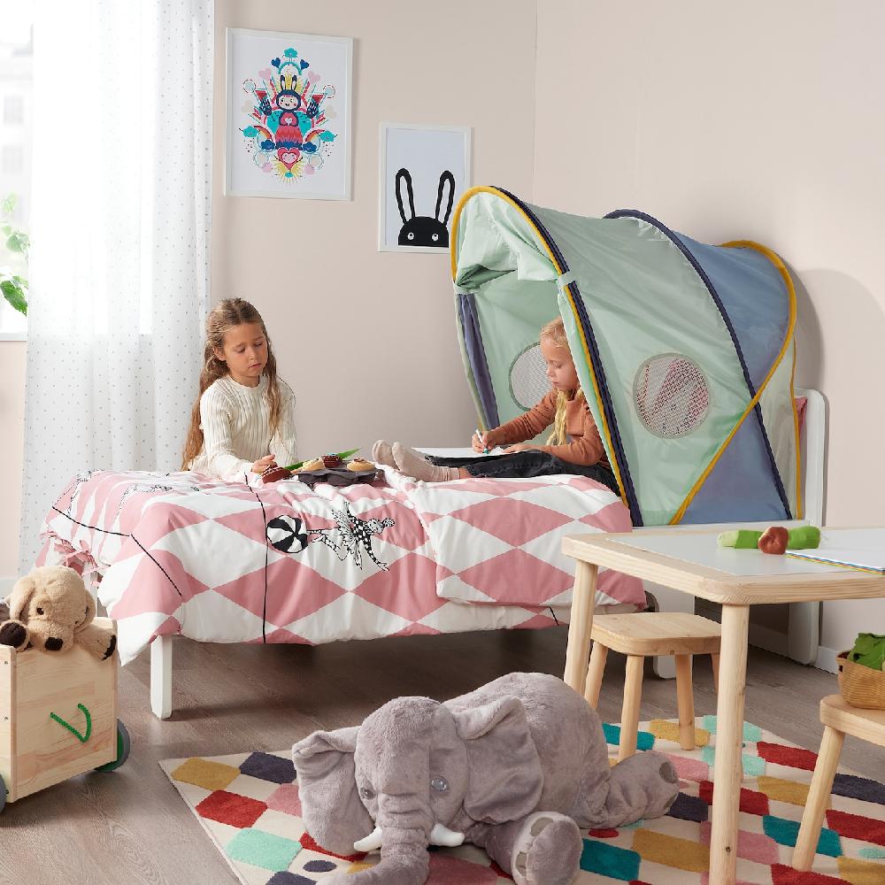 ﻿IKEA ELDFLUGA Baldachin blau/grün 70/80/90 JETZT KAUFEN