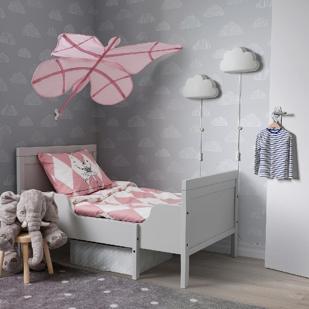 IKEA SNÖFINK Betthimmel Schmetterling/rosa Letzter Tag