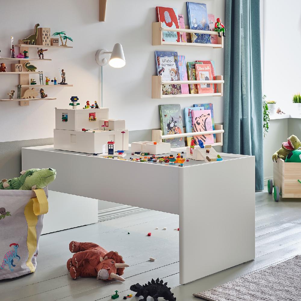 IKEA DUNDRA Spieltisch mit Stauraum weiß/grau Zeitbegrenzte Promotion