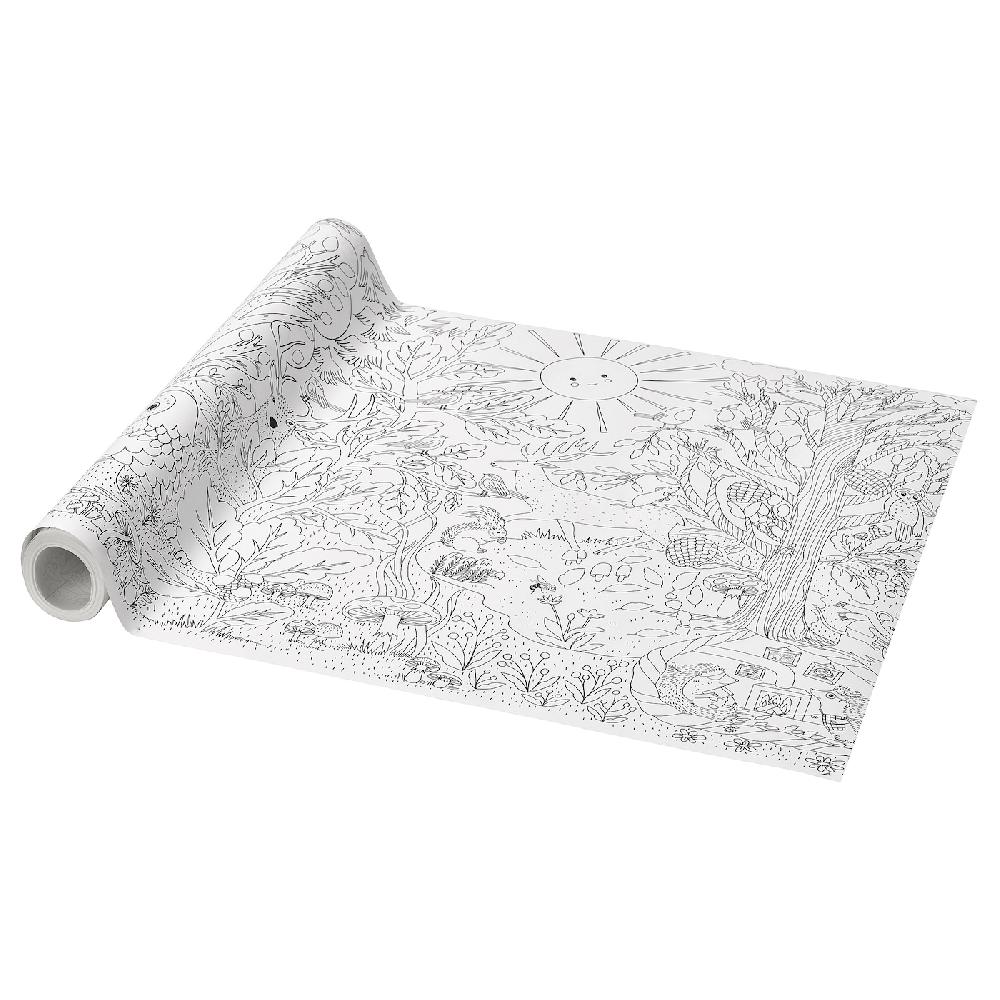IKEA SKOGSDUVA Malpapierrolle Zauberwald 10 m