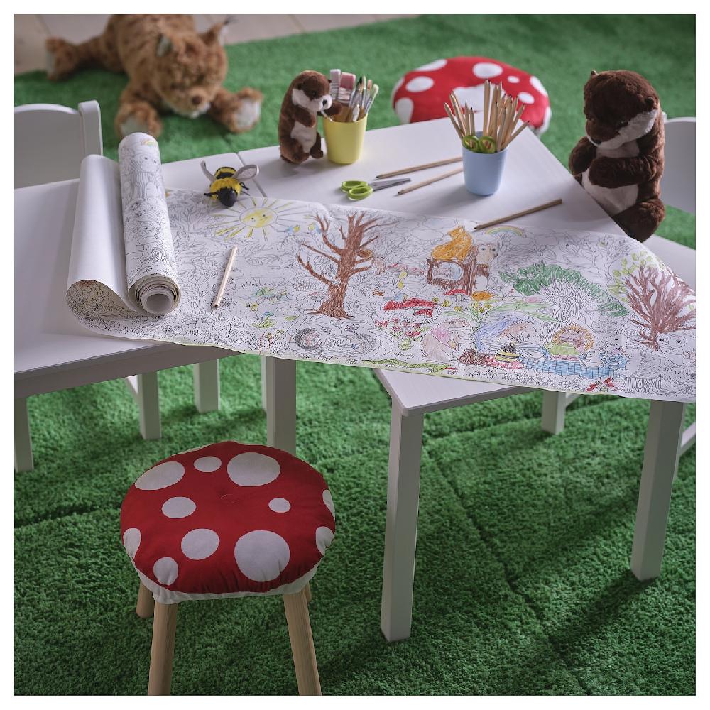 IKEA SKOGSDUVA Malpapierrolle Zauberwald 10 m Bis zu 65% Rabatt