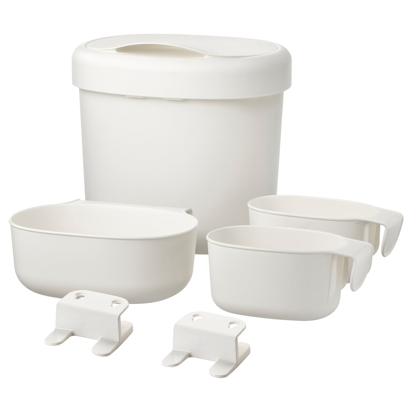 IKEA ÖNSKLIG Behälter 4er-Set weiß