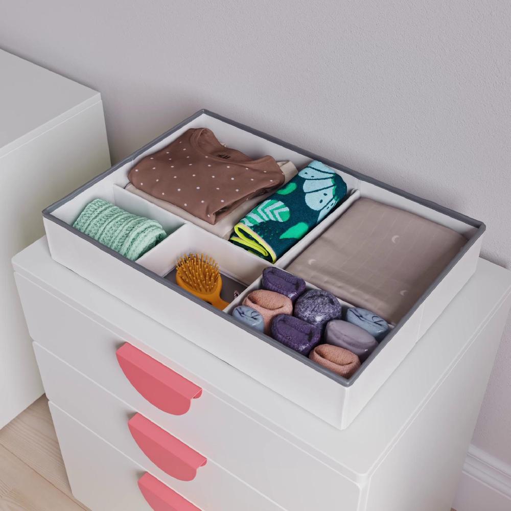 IKEA JÄTTEBJÖRN Sortierbox weiß/grau 50x35x9 cm Super Rabatt