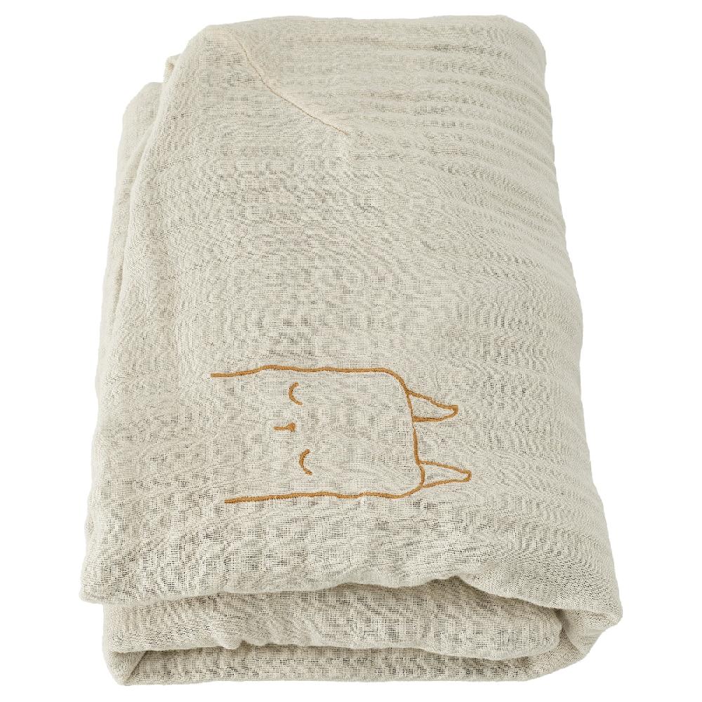 IKEA VÄDRA Bezug für Wickelunterlage beige/blau 48x74 cm Clearance-Verkauf