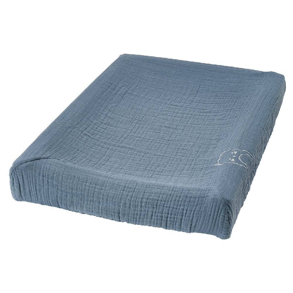 IKEA VÄDRA Bezug für Wickelunterlage beige/blau 48x74 cm Clearance-Verkauf