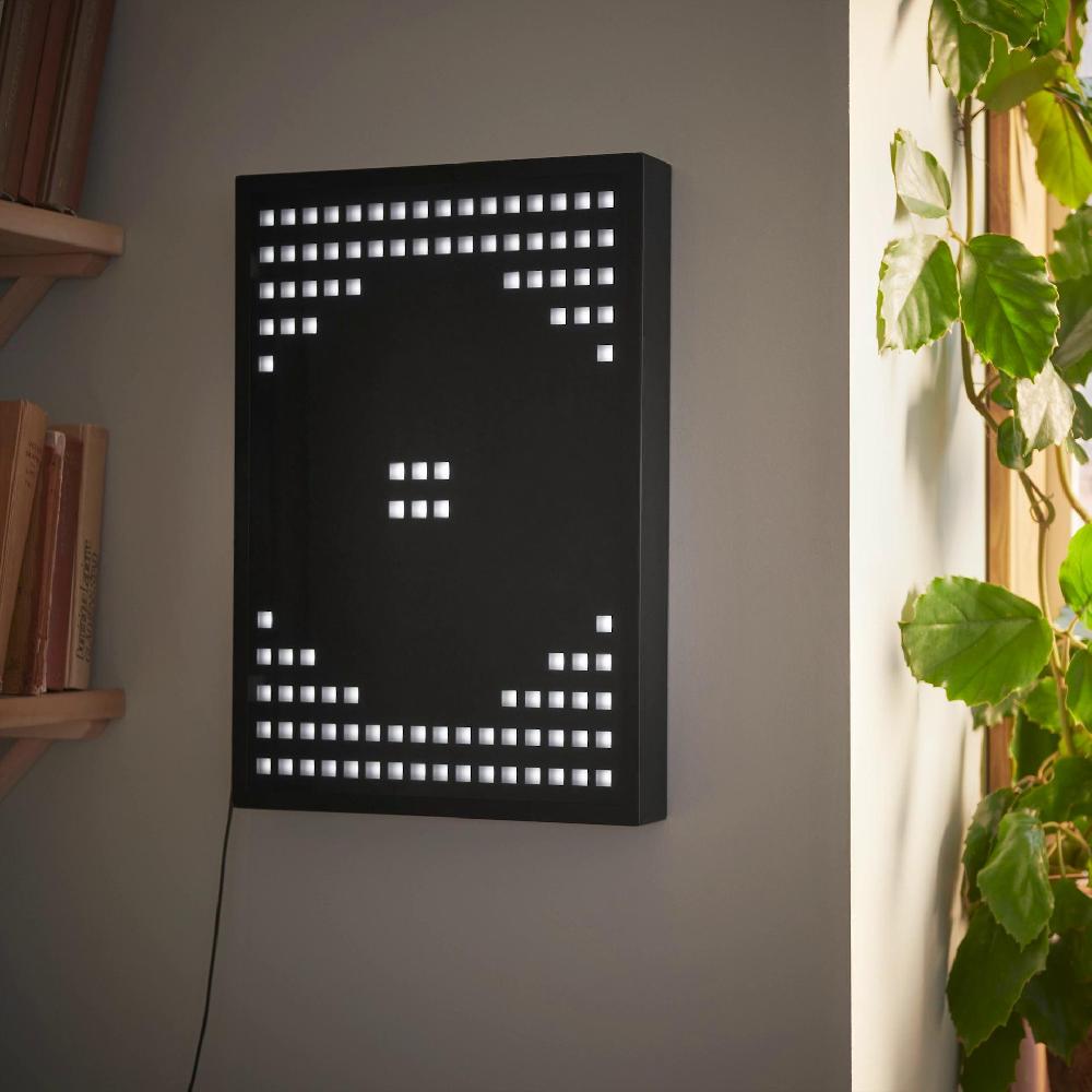 IKEA OBEGRÄNSAD Wandleuchte LED schwarz Auslauf