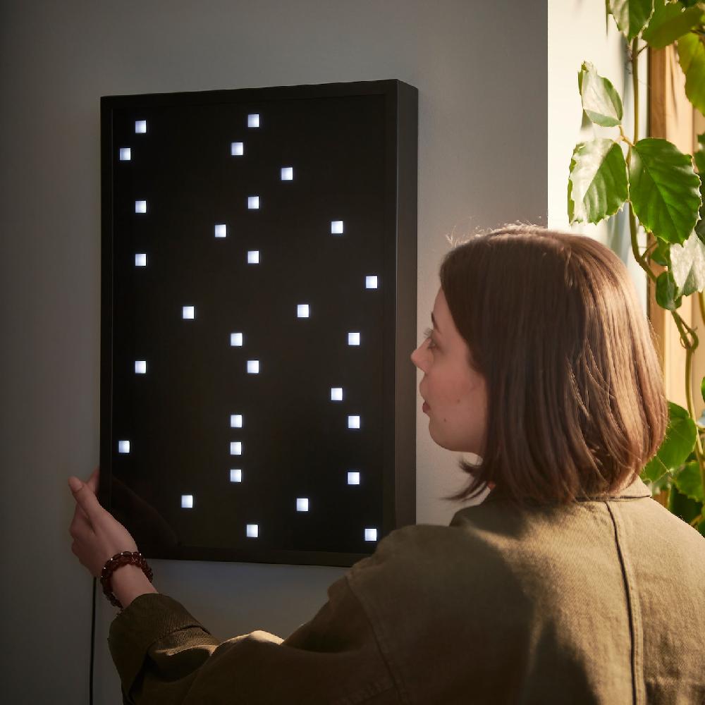 IKEA OBEGRÄNSAD Wandleuchte LED schwarz Auslauf
