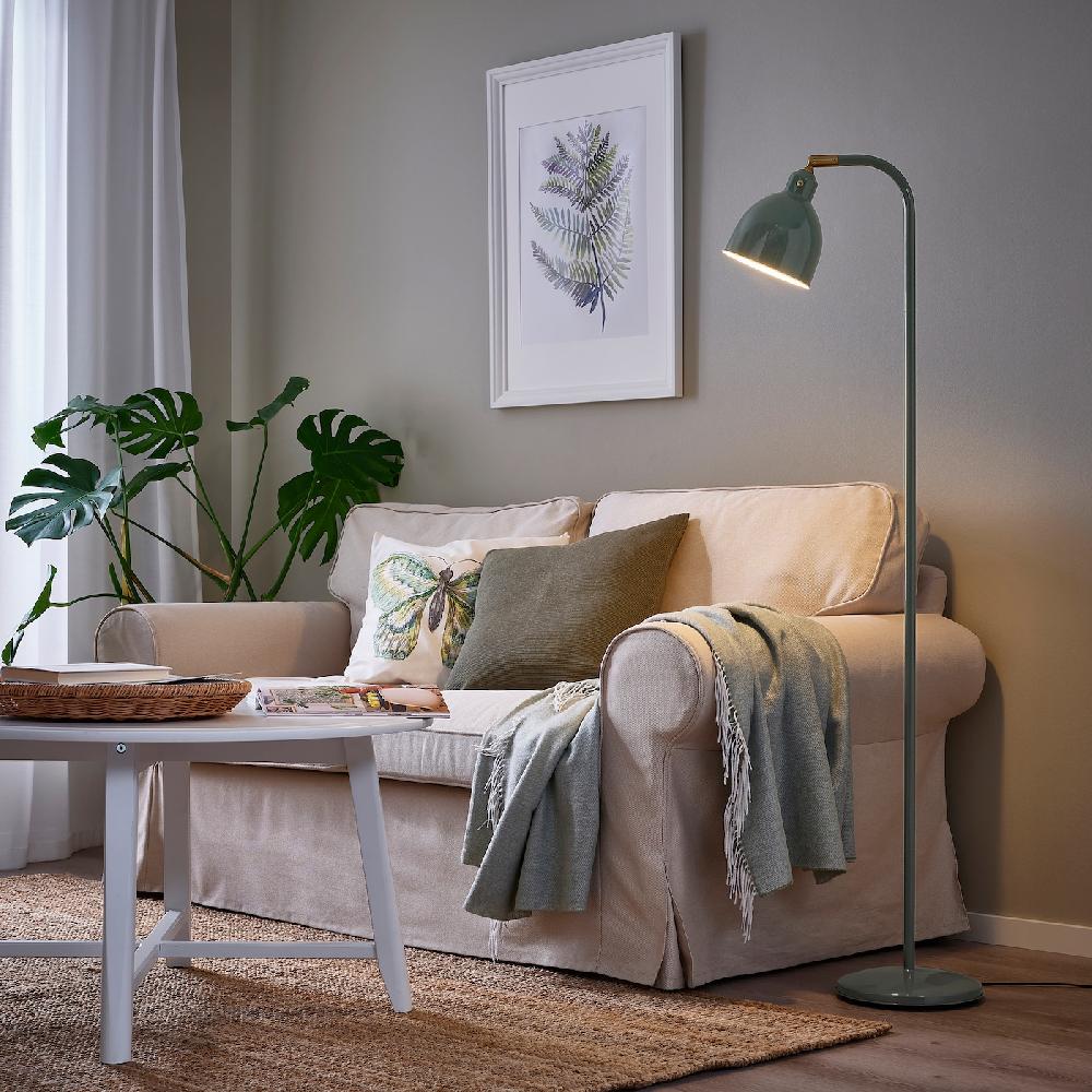 IKEA RÖDFLIK Stand-/Leseleuchte graugrün Verkauf