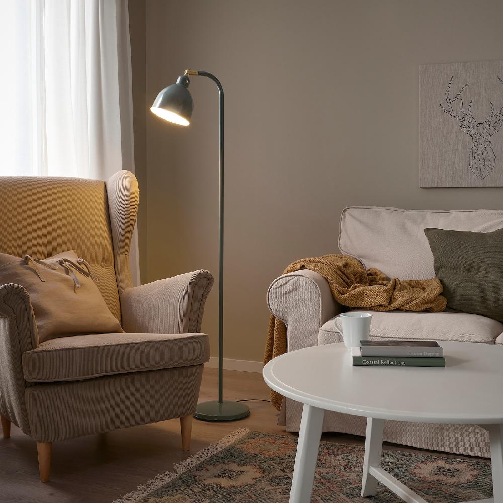 IKEA RÖDFLIK Stand-/Leseleuchte graugrün Verkauf