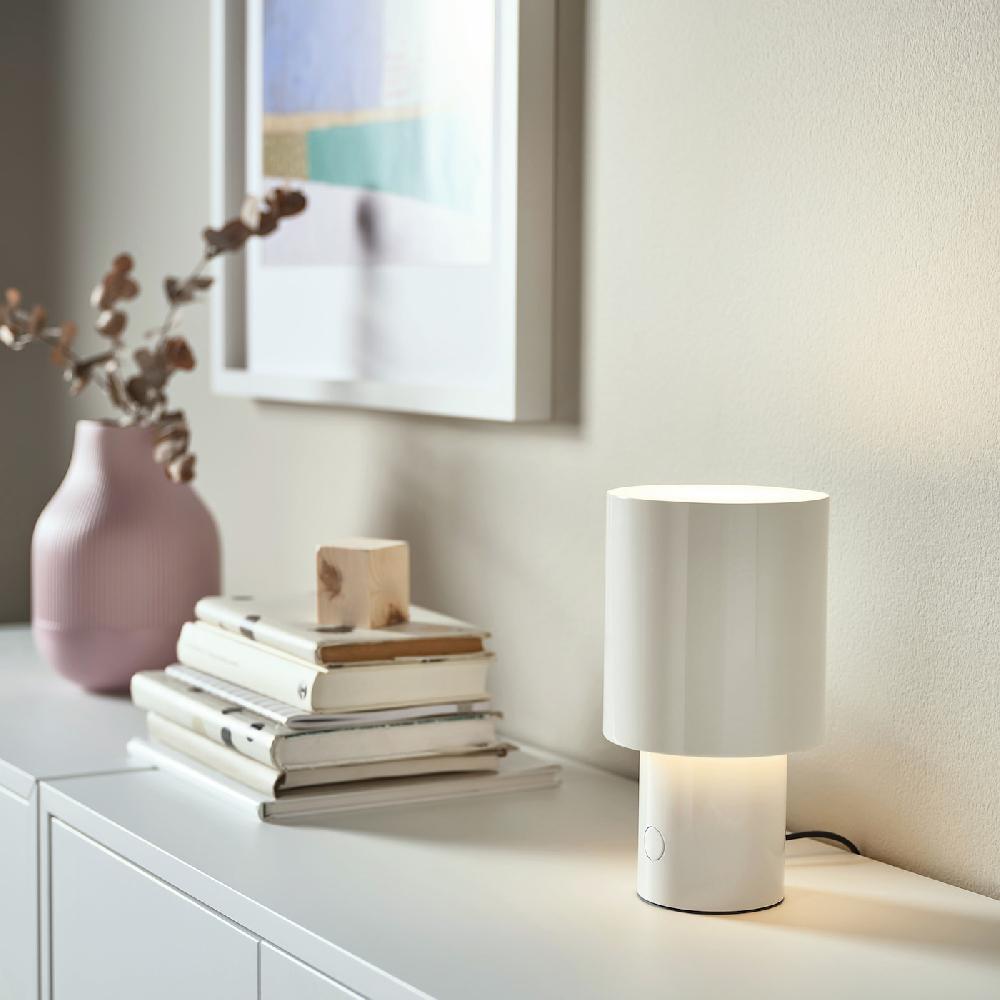 IKEA SPETSBOJ Tischleuchte dimmbar/weiß 22 cm Hotsell