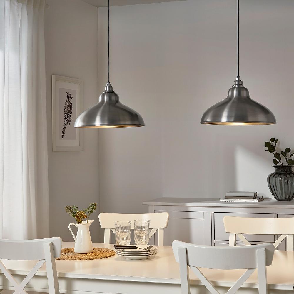 IKEA ANKARSPEL Hängeleuchte Zinneffekt 38 cm im Angebot