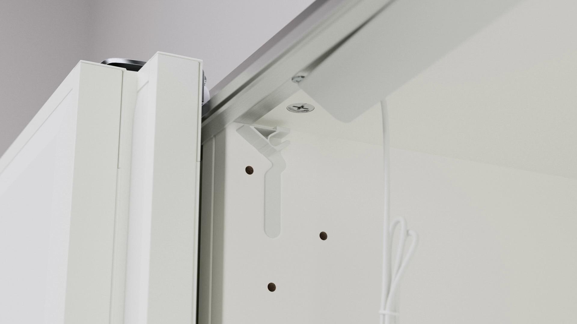 IKEA ÖVERSIDAN LED-Lichtleiste/Kleidersch + Sensor dimmbar weiß 96 cm Günstiger Verkauf