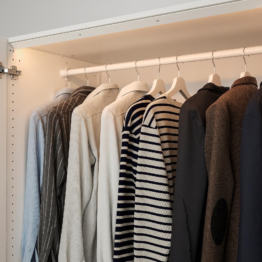 IKEA ÖVERSIDAN LED-Lichtleiste/Kleidersch + Sensor dimmbar weiß 96 cm Günstiger Verkauf
