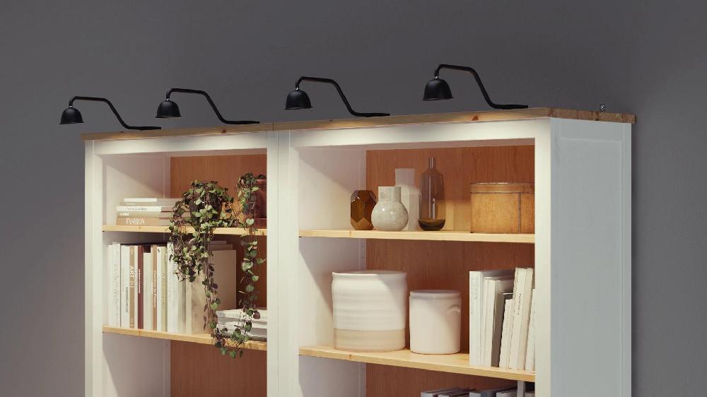 IKEA TVÄRDRAG Schrankbeleuchtung schwarz/dimmbar Limitierter Zeitrabatt