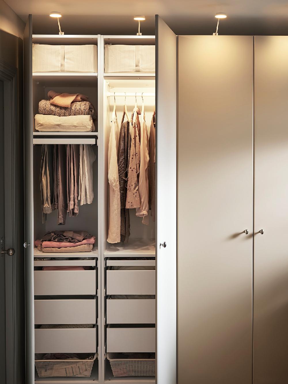 IKEA YTBERG Schrankbeleuchtung weiß/dimmbar Fabrik Onlineshop