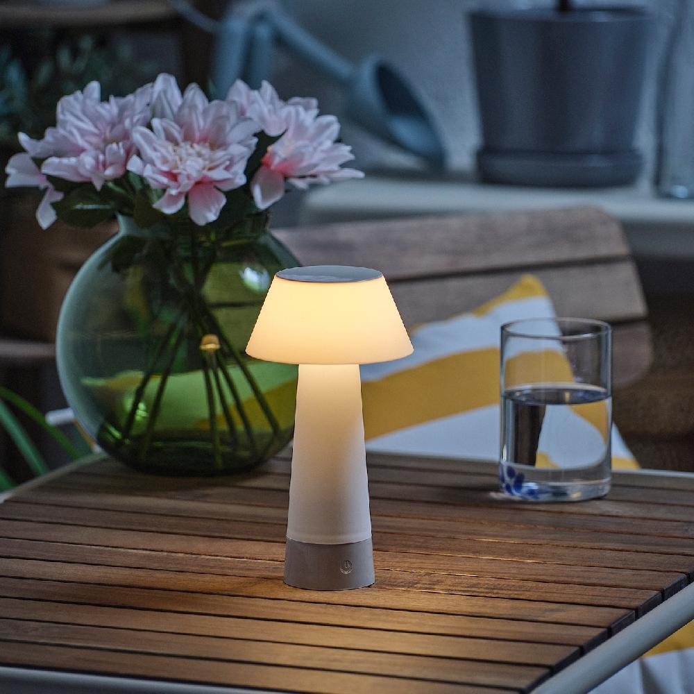 IKEA SOLVINDEN Tischleuchte batteriebetrieben/weiß 20 cm Online Shopping