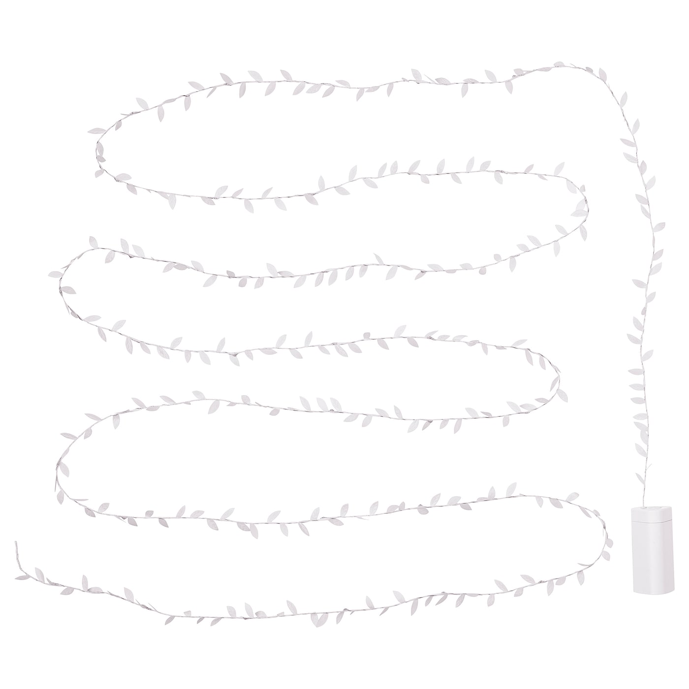 IKEA FRÖJDA Lichterkette (40) LED batteriebetrieben Blatt/weiß