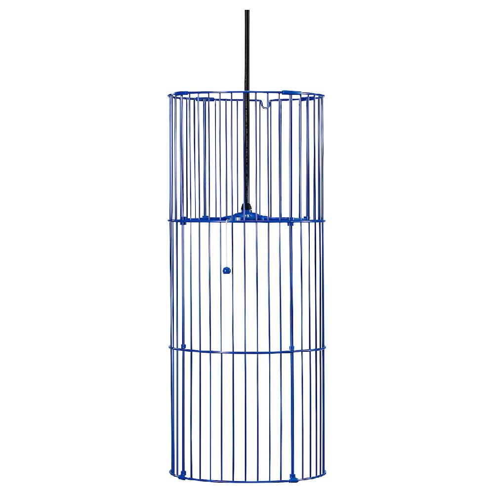 IKEA SOLVINDEN Hängeleuchte blau 48 cm