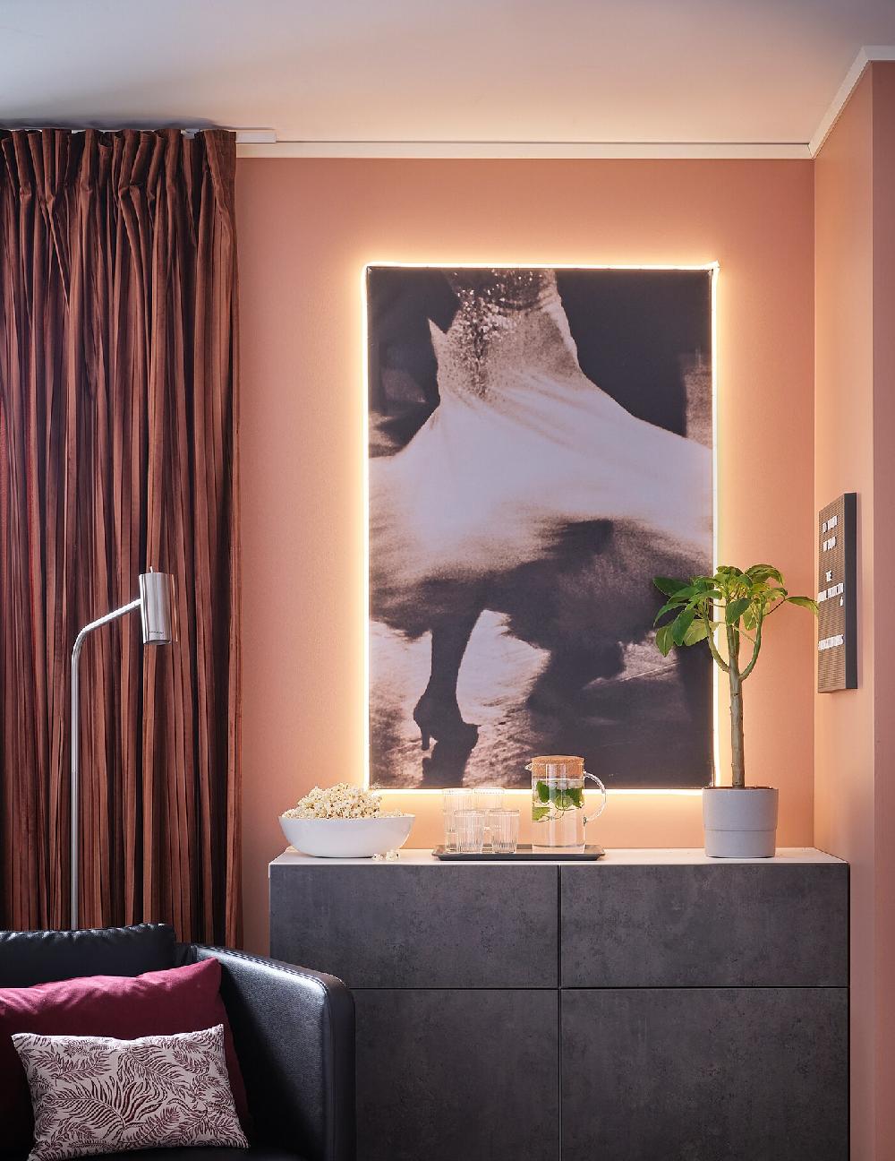 IKEA ORMANÄS Lichtleiste LED smart kabellos dimmbar/Farb- und Weißspektrum 4 m Valentinstagsangebot