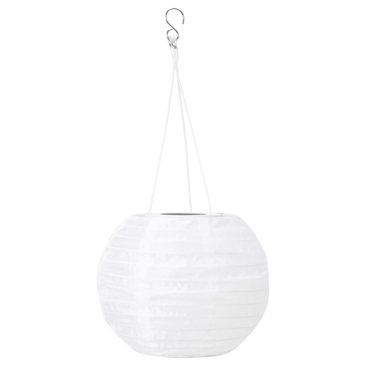 IKEA SOLVINDEN Solarhängeleuchte LED für draußen/rund weiß 22 cm Große Rabatte
