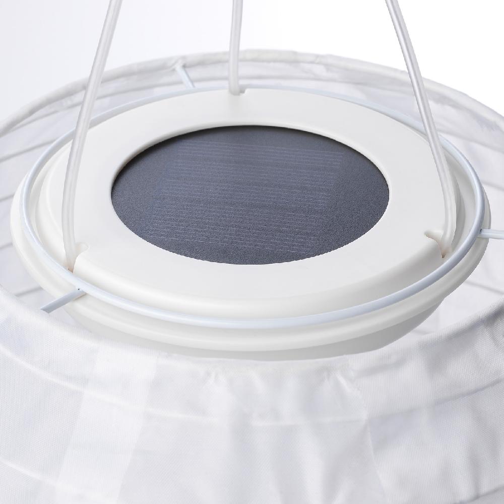 IKEA SOLVINDEN Solarhängeleuchte LED für draußen/rund weiß 22 cm Große Rabatte