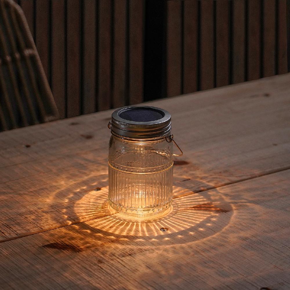 IKEA SOLVINDEN Solartischleuchte LED für draußen/Glas klar 15 cm Bestseller