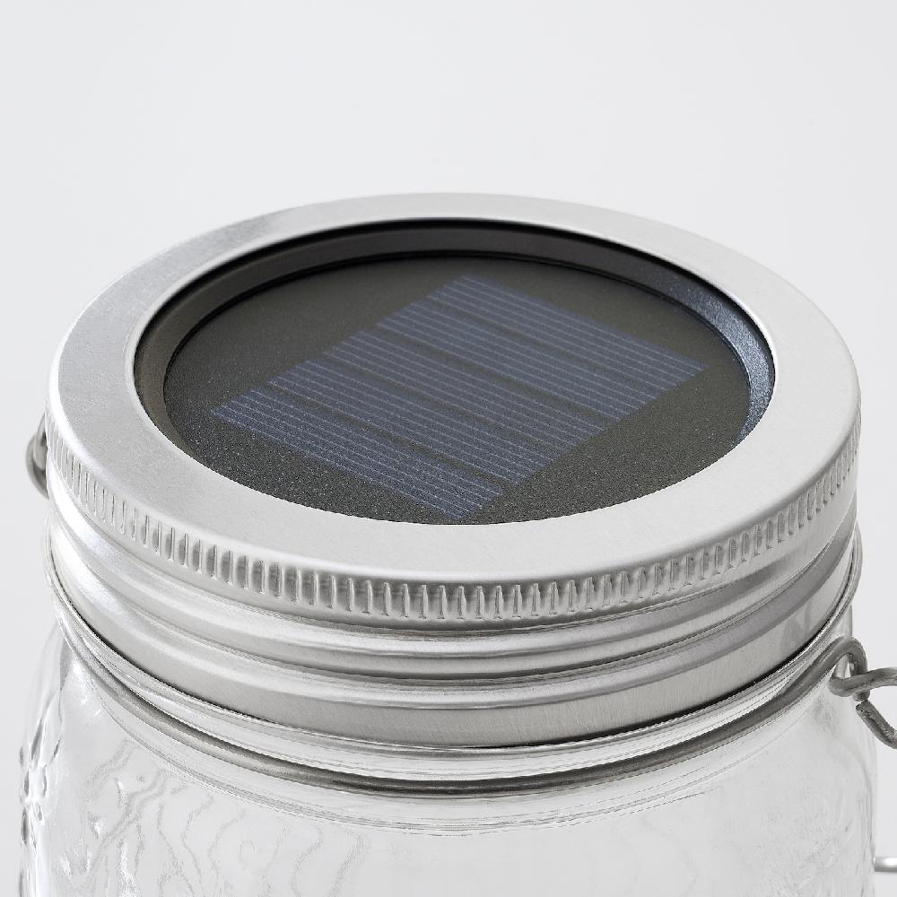 IKEA SOLVINDEN Solartischleuchte LED für draußen/Glas klar 15 cm Bestseller