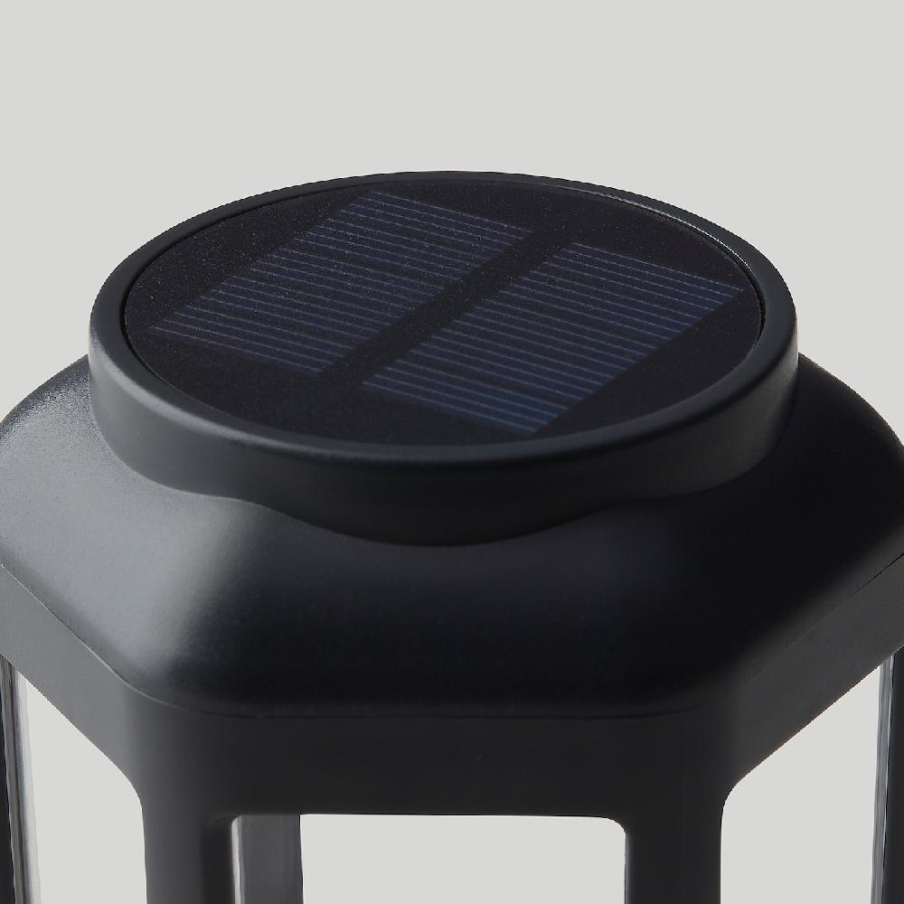 IKEA SOLVINDEN Solar-Erdspieß LED für draußen/klar schwarz Räumungsverkauf