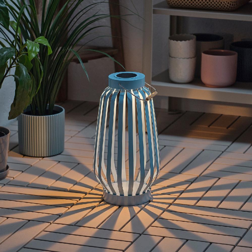 IKEA SOLVINDEN Solarstandleuchte. LED blau/Streifen 42 cm Kauf eins, bekomm eins gratis