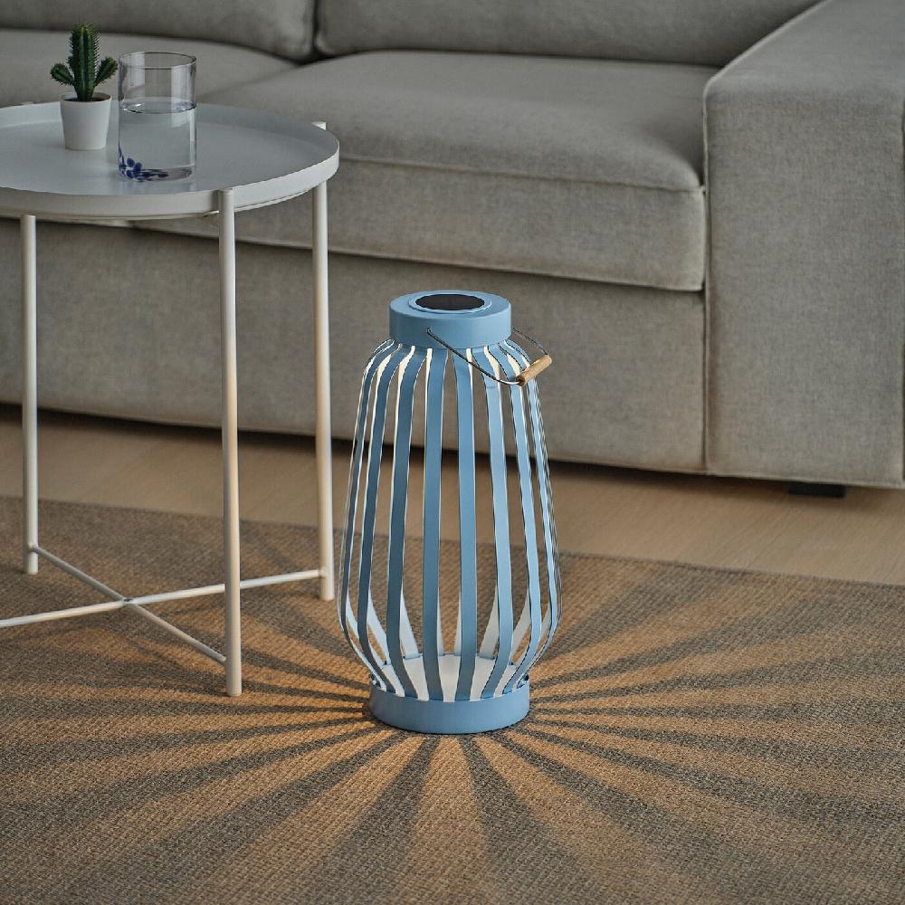 IKEA SOLVINDEN Solarstandleuchte. LED blau/Streifen 42 cm Kauf eins, bekomm eins gratis