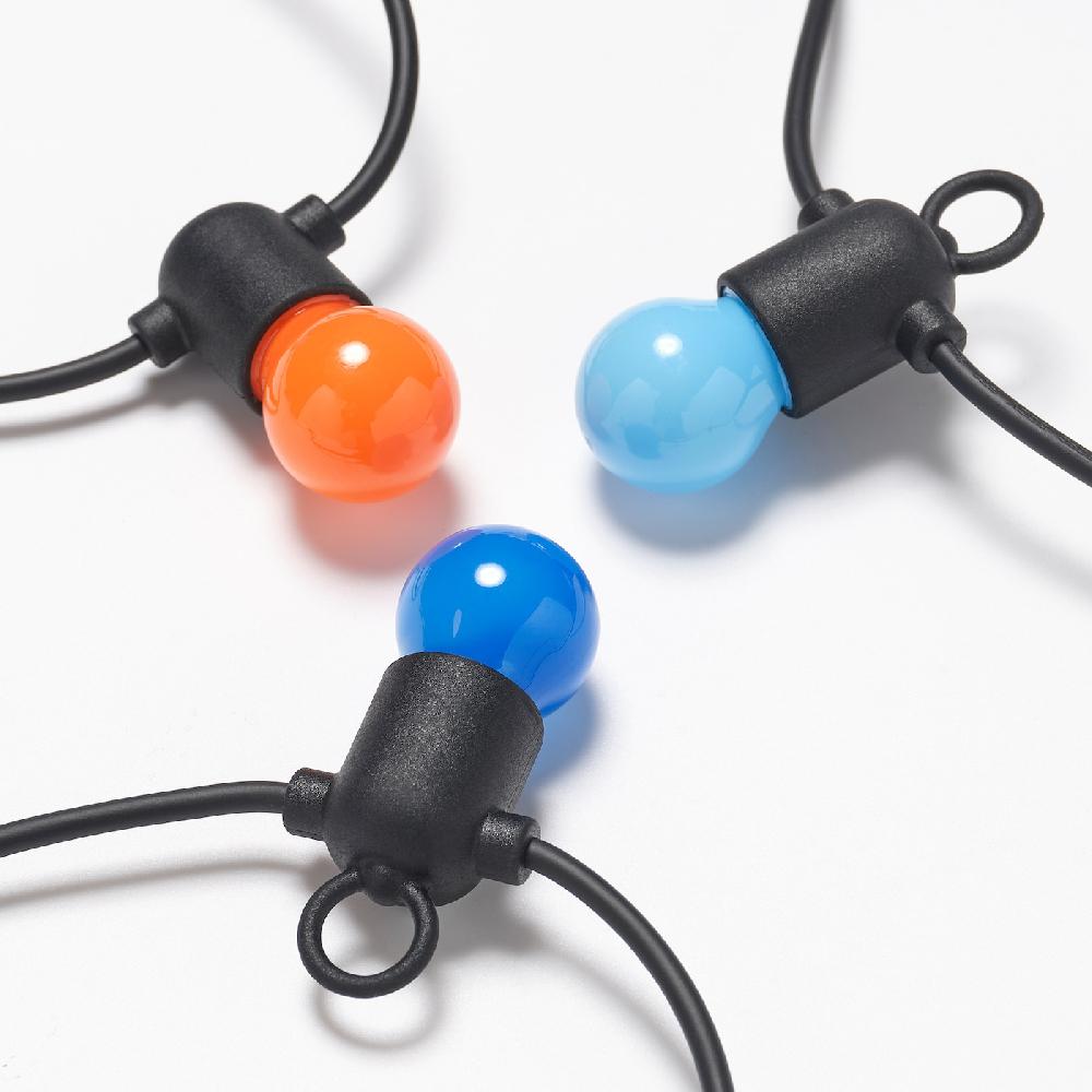 IKEA SOLVINDEN Lichterkette (12) LED batteriebetrieben/für draußen bunt Tägliche Deals