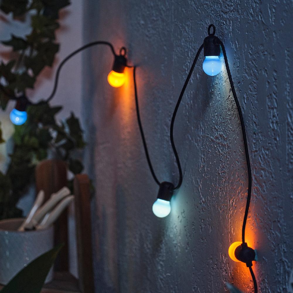 IKEA SOLVINDEN Lichterkette (12) LED batteriebetrieben/für draußen bunt Tägliche Deals