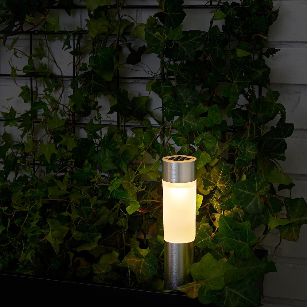 IKEA SOLVINDEN Solarleuchte LED Zylinder/aluminiumfarben Riesige Ersparnisse