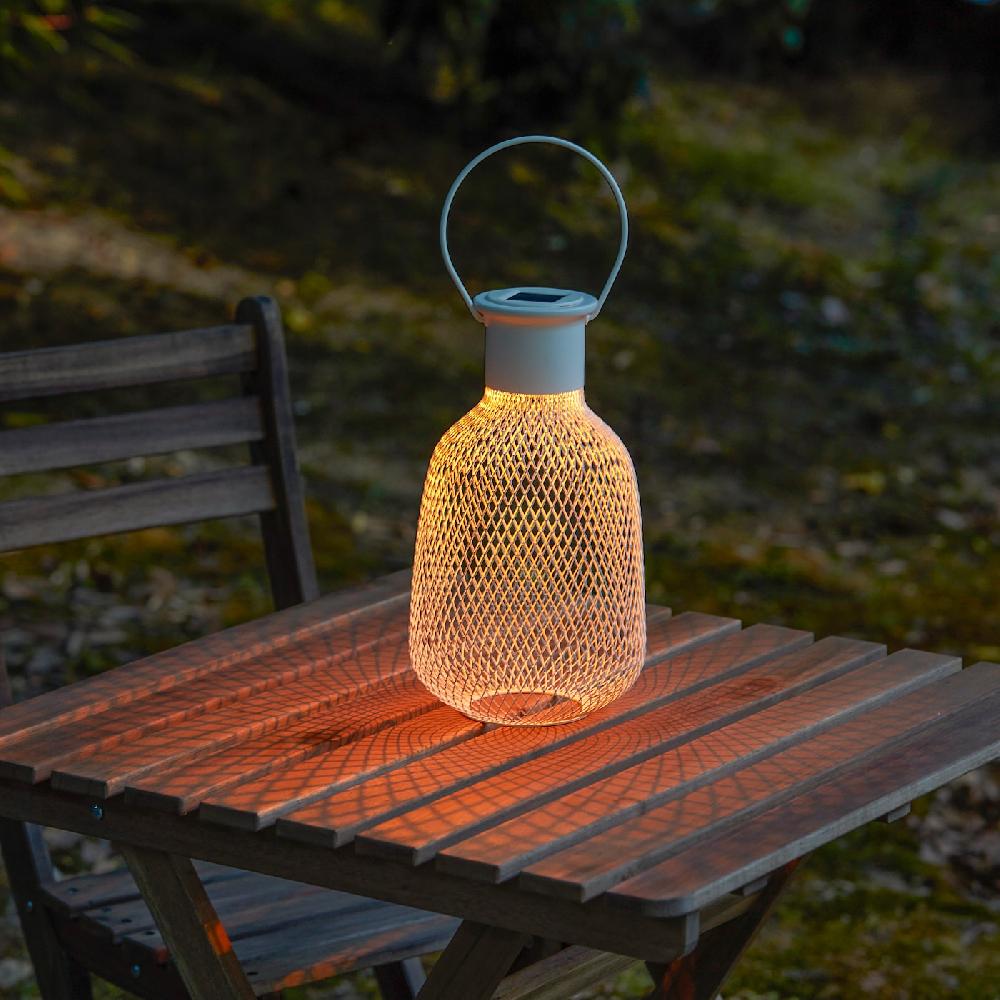 IKEA SOLVINDEN Solarlaterne LED für draußen/Netz weiß 29 cm VIP-Rabatte