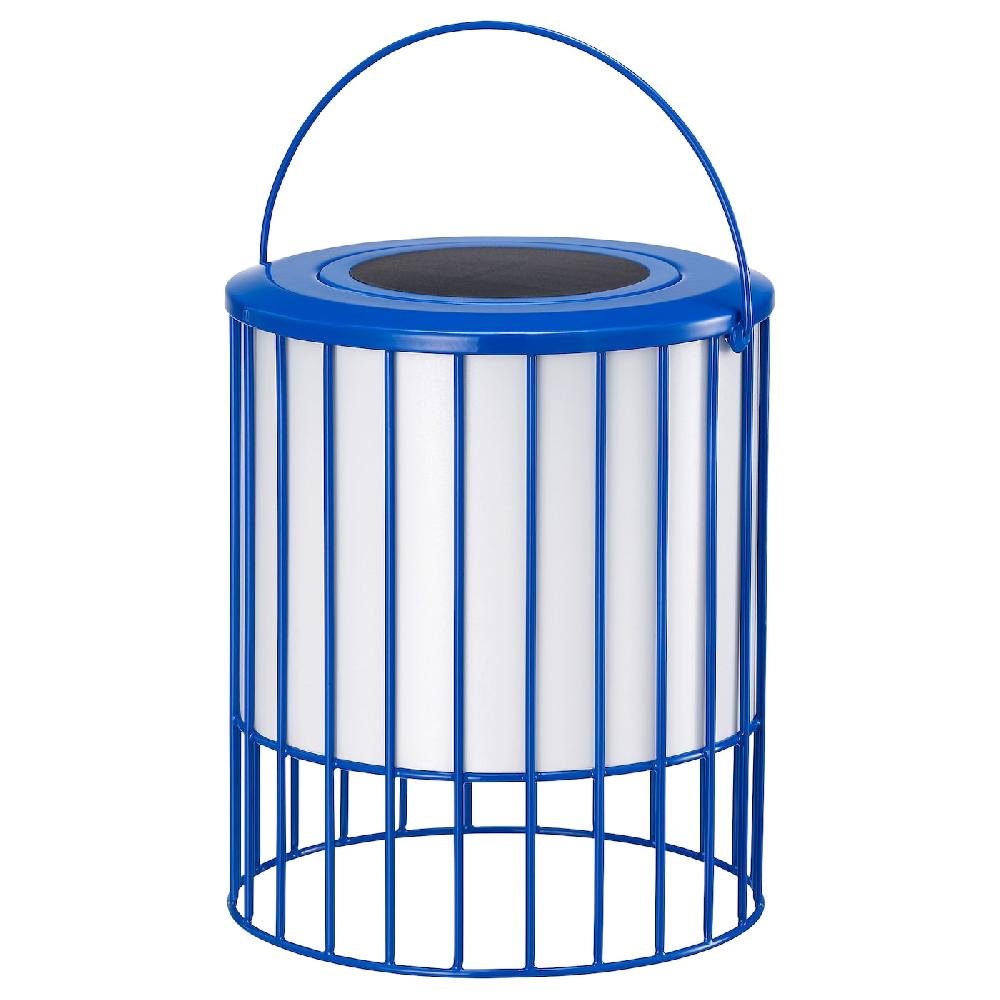 IKEA SOLVINDEN Tischleuchte solarbetrieben/blau 15 cm