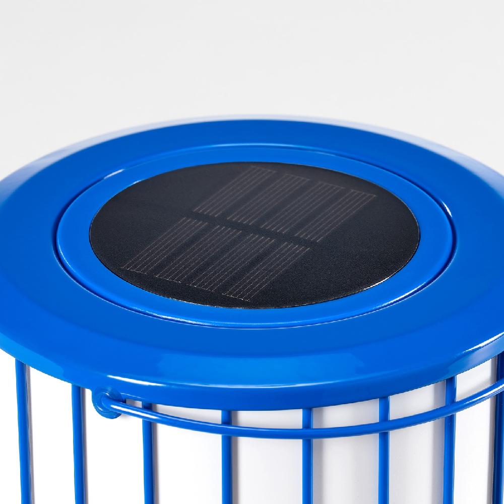 IKEA SOLVINDEN Tischleuchte solarbetrieben/blau 15 cm Tiefpreis