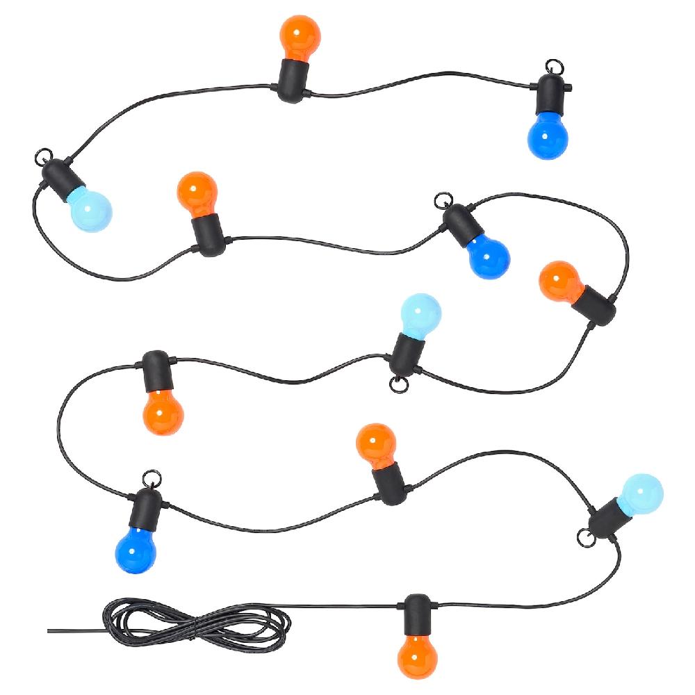 IKEA SOLVINDEN Lichterkette (12) LED für draußen/bunt