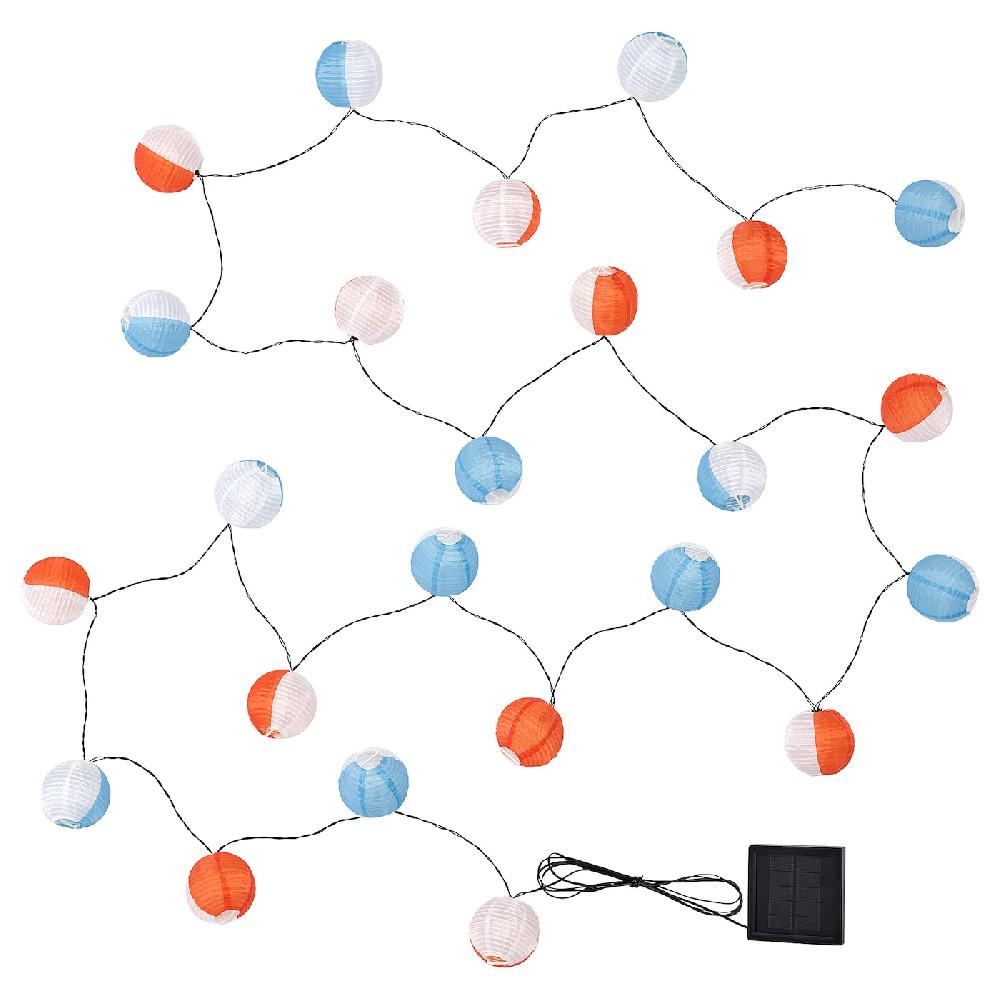 IKEA SOLVINDEN Lichterkette (24) LED für draußen solarbetrieben/rund bunt