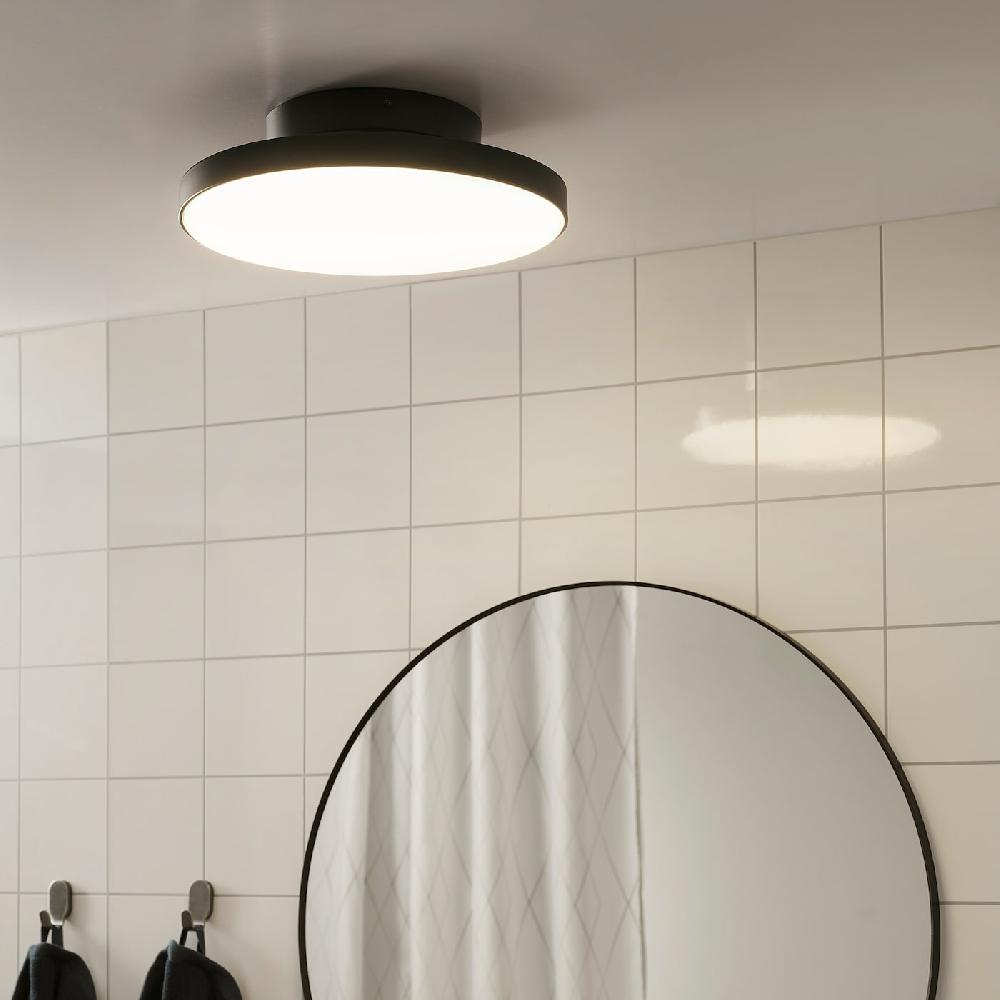 IKEA KABOMBA Deckenleuchte LED mattiert/schwarz 36 cm Letzte 2 Tage