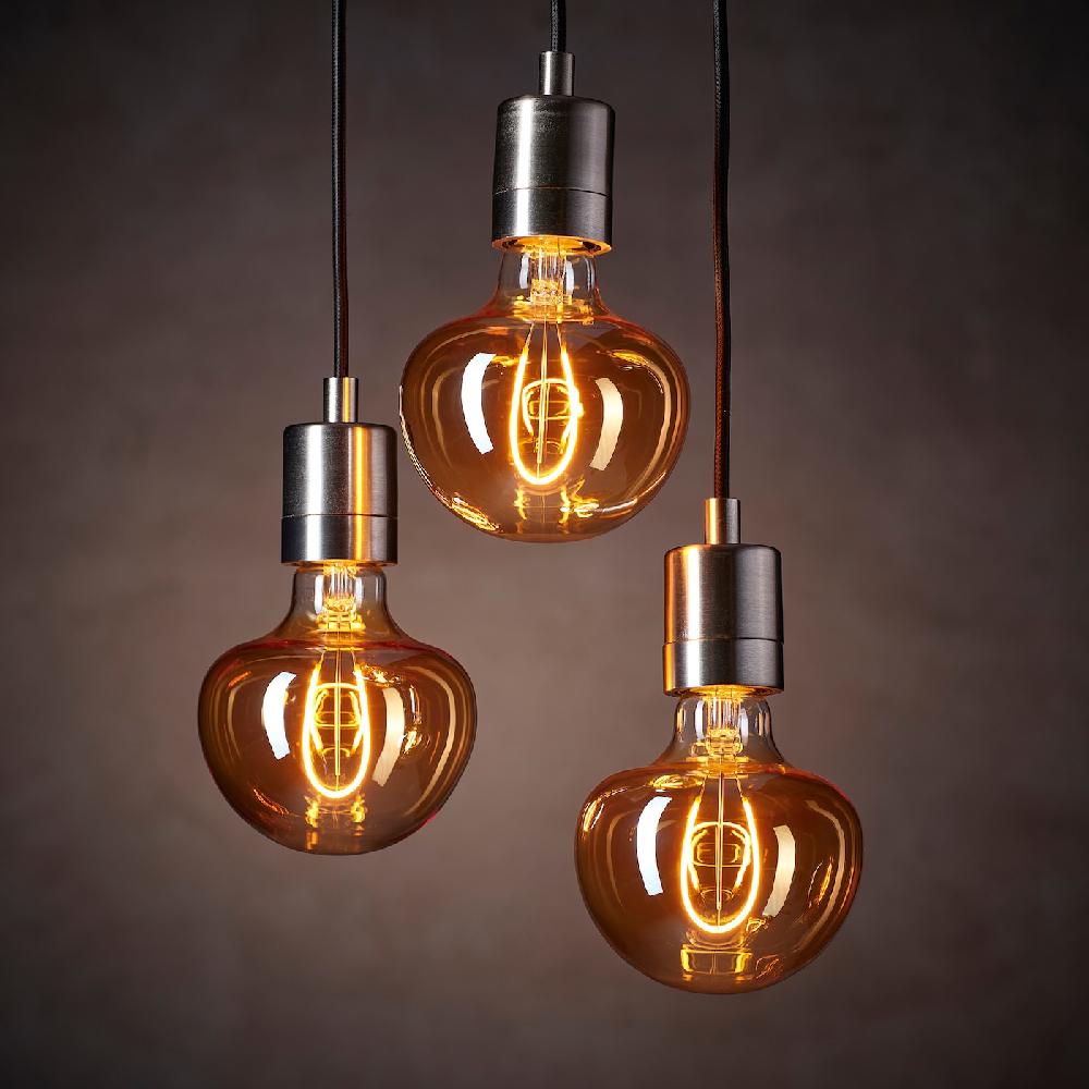 IKEA MOLNART LED-Leuchtmittel E27 150 lm Pilz Klarglas braun 120 mm Black Friday Preise