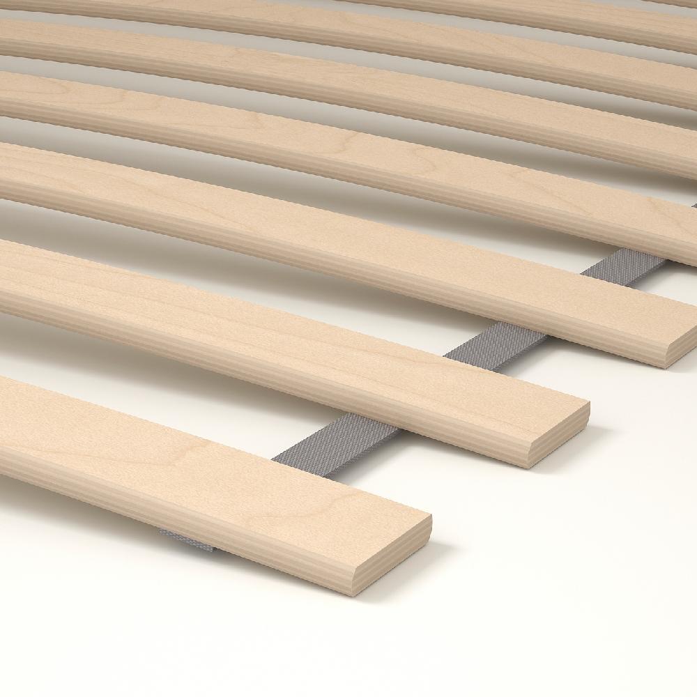 IKEA RAMNEFJÄLL Bettgestell gepolstert Kilanda hellbeige/Luröy 140x200 cm Kostenloser Versand