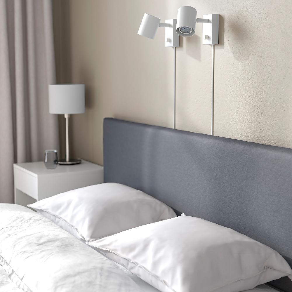 IKEA SÄBÖVIK Boxbett komplett fest/Vissle grau 140x200 cm Fabrik Onlineshop