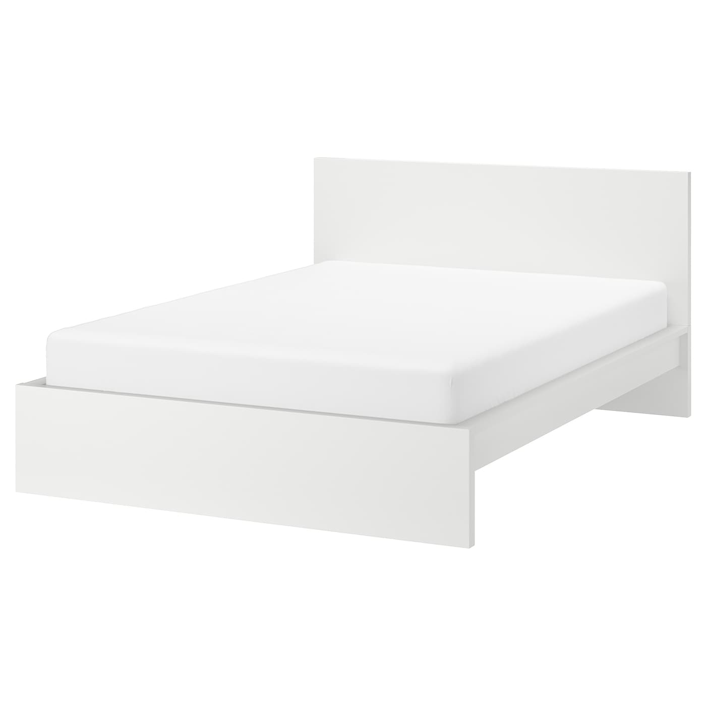 IKEA MALM Bettgestell hoch weiß 140x200 cm