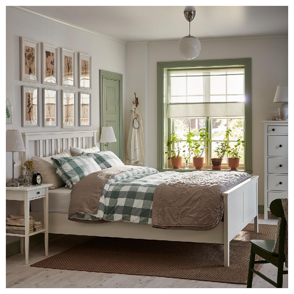IKEA HEMNES Bettgestell weiß gebeizt 180x200 cm Sonderangebot