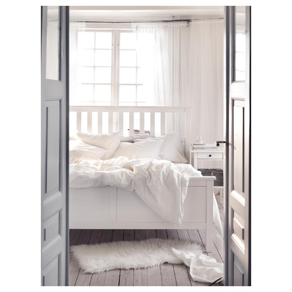 IKEA HEMNES Bettgestell weiß gebeizt 180x200 cm Sonderangebot