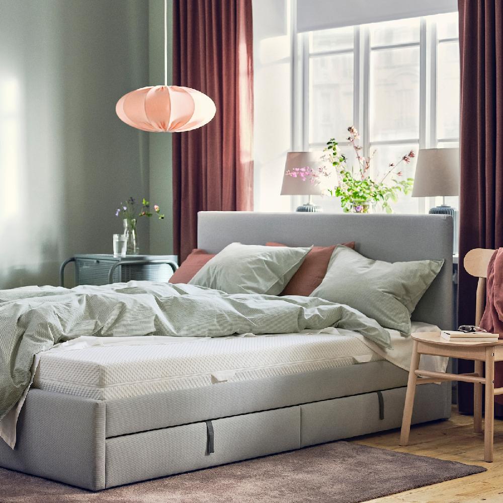 IKEA ÅBYGDA Schaummatratze mittelfest/weiß 90x200 cm Saisonschlussverkauf