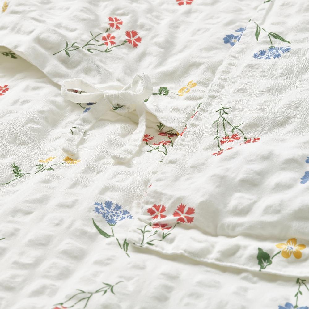 IKEA PILDVÄRGMAL Bettwäsche-Set 2-teilig weiß/Blumenmuster 140x200/80x80 cm Muttertagsangebot