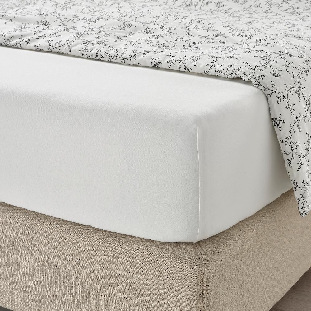 IKEA VÅRVIAL Spannbettlaken weiß 140x200 cm Vatertagsangebot