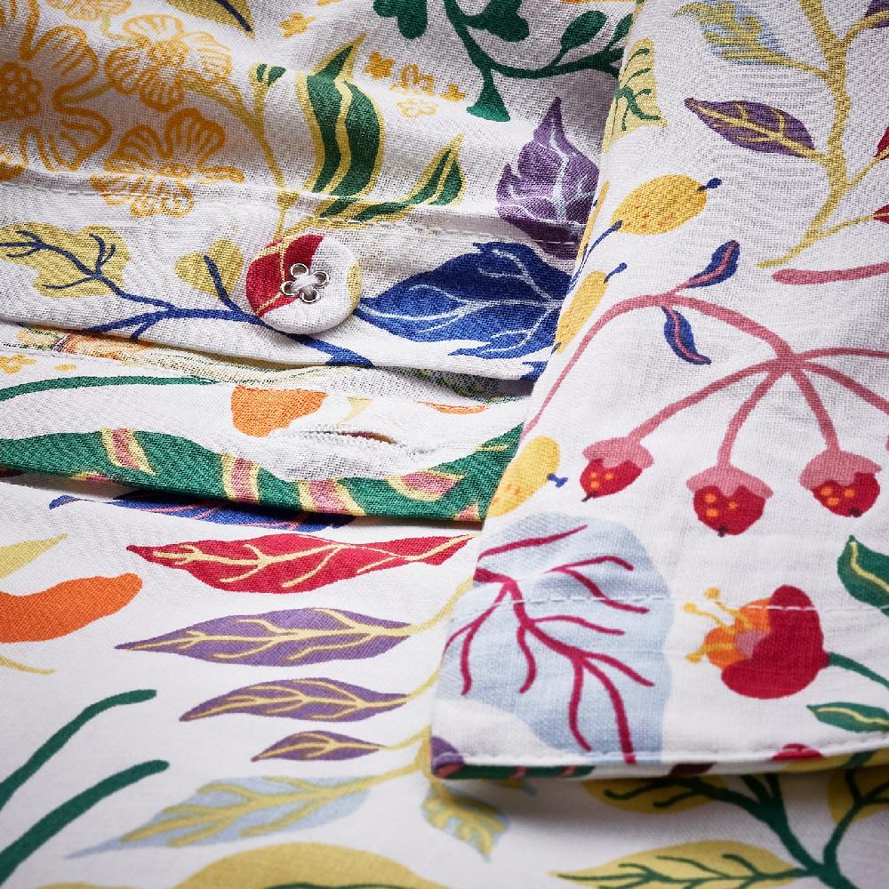 IKEA STRANDLUMMER Bettwäsche-Set 2-teilig bunt/Blumenmuster 140x200/80x80 cm Lagerräumung