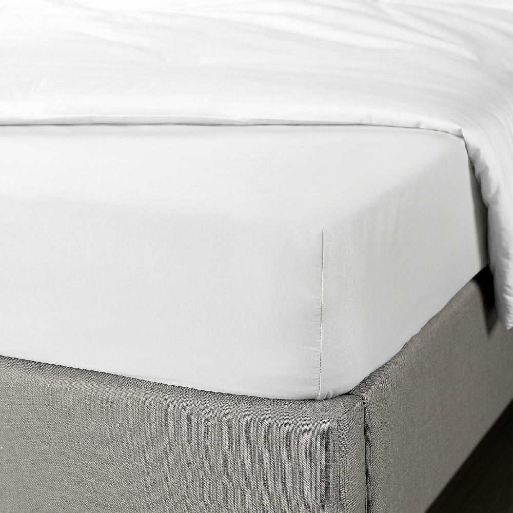 IKEA BRUKSVARA Spannbettlaken weiß 140x200 cm Blitzangebot